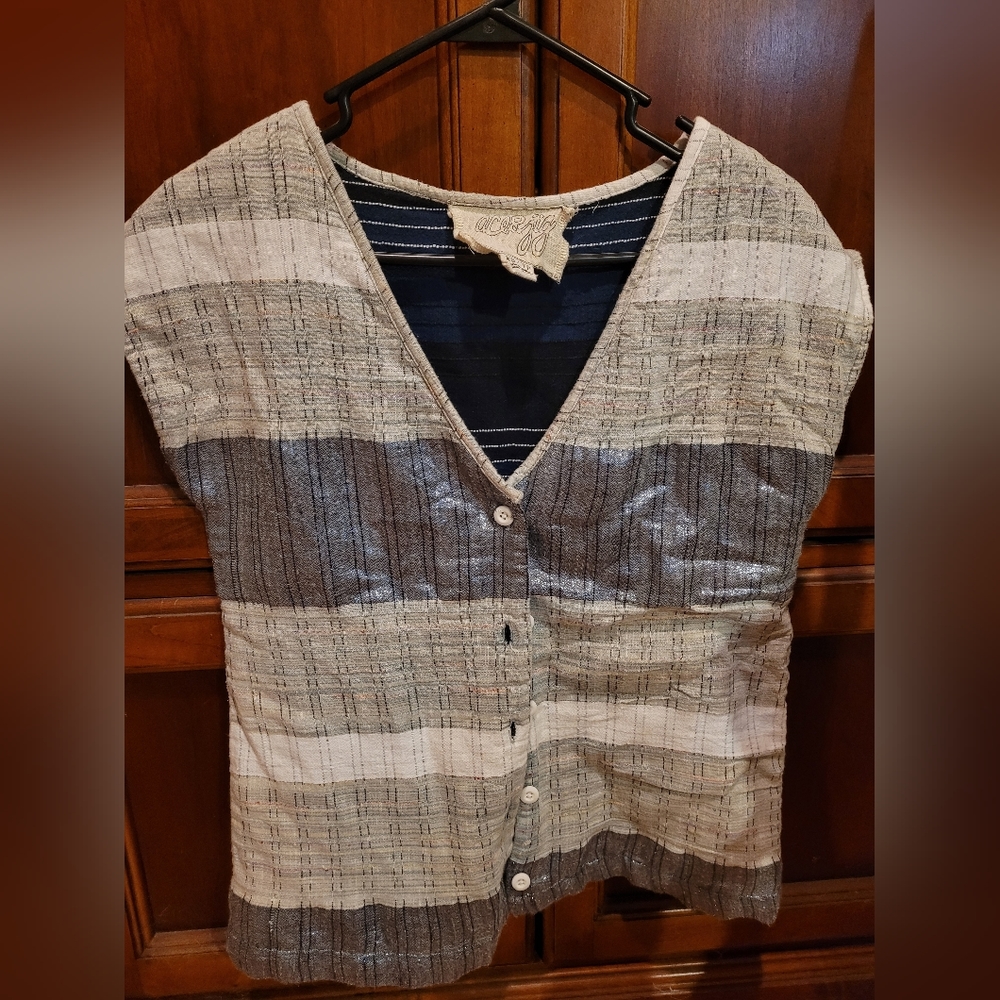 Ace & Jig Blue and Gray Button Down Shirt